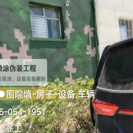 宝山数码迷彩漆施工